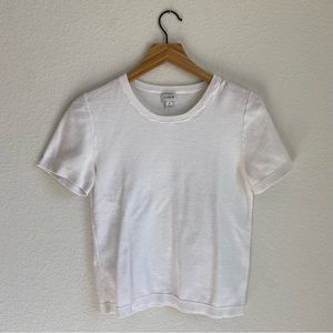 J. Crew white and orange sweater tees (SET OF 2)